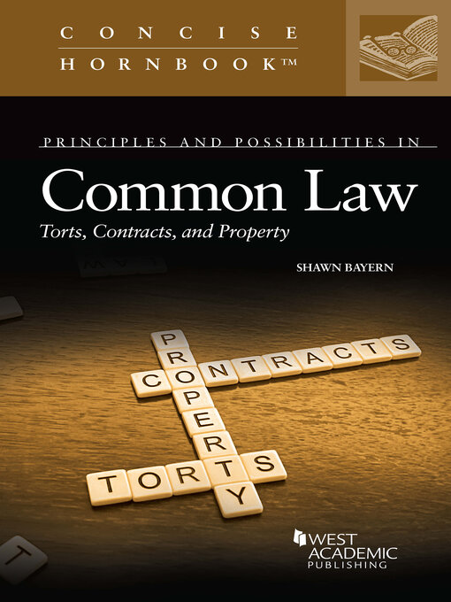 Title details for Principles and Possibilities in Common Law by Shawn Bayern - Available